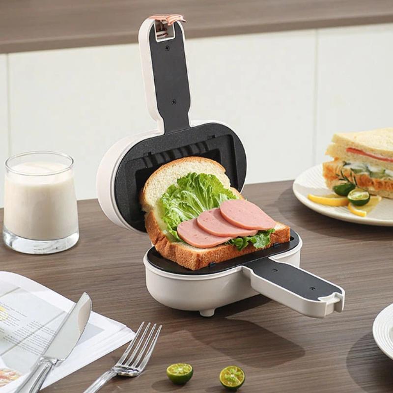 Multifunktionale und praktische Frühstücksmaschine, kleiner Küchen-Sandwichmaker, Brot-Panini-Toaster, Hot-Dog-Maker