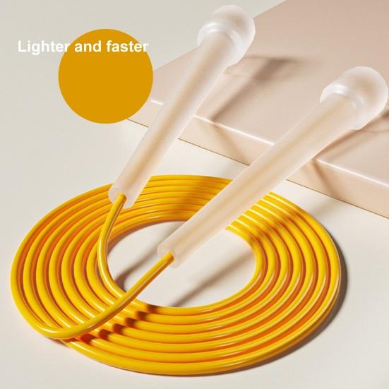 Corda de pular de velocidade com alça ergonômica, comprimento ajustável, aderência confortável, corda de pular para uso interno e externo, equipamento fitness para perda de peso