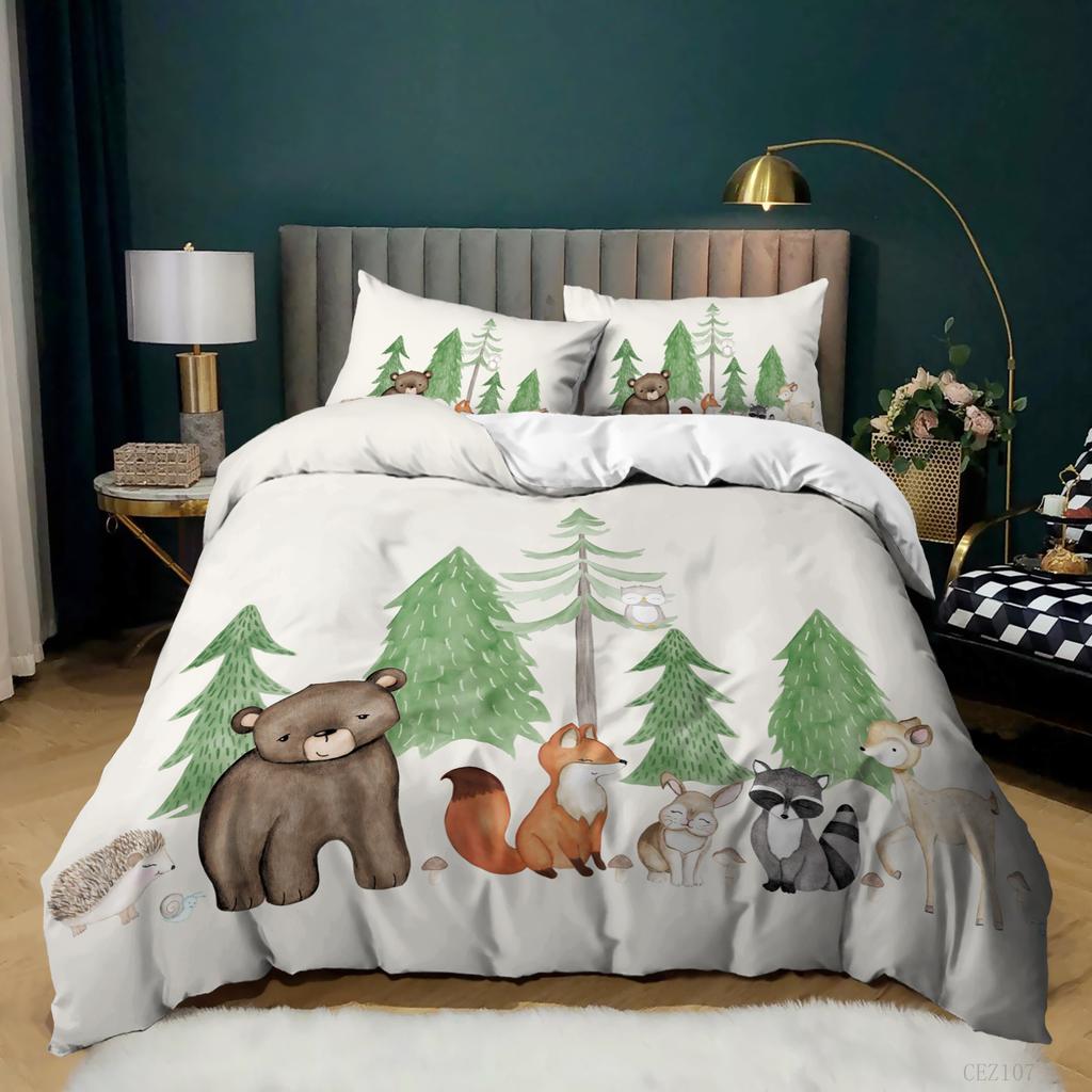 Small Animal Bed Three-piece Bed Sheet Quilt Cover Digital Printing Kit