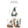 Soft Plush Christmas Ornament with Knitted Hat Sitting Position Design for Home Display Creating a Warm Holiday Atmosphere