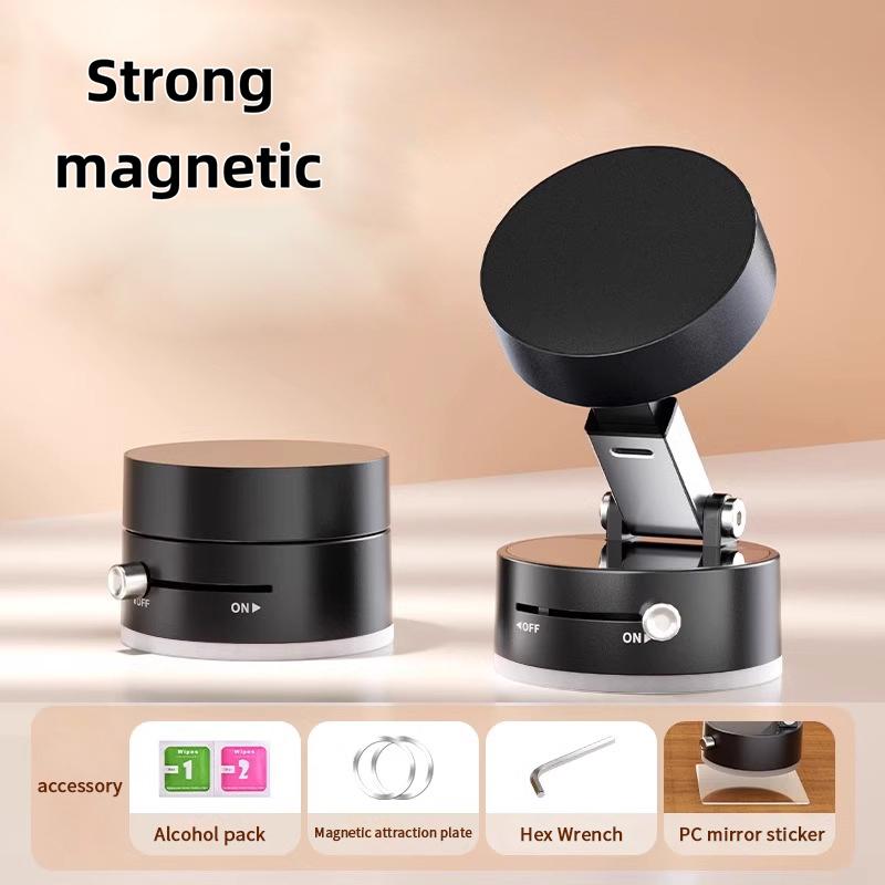 

1 Набор Держатель на присоске с вакуумным креплением Магнитный автомобильный складной держатель для мобильного телефона Для телефона/ Android DIY аксессуары чёрный