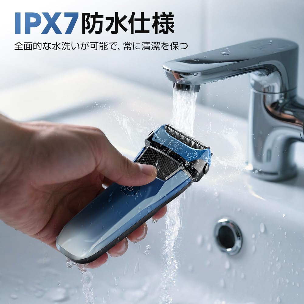 Electric Shaver for 2025 Close Highest Electric IPX7 USB Quick Rotating LED Battery Time Electric Shaver [New - Shave, Quality] Men's Shaver, Quiet,