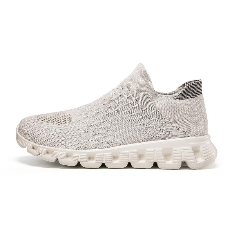 Large size fly-woven new soft-soled non-slip breathable socks shoes sneakers