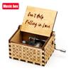 In Stock 58 Styles Anime Music Box Antique Carved Wooden Hand Crank Music Box Figure Christmas Birthday Gift-