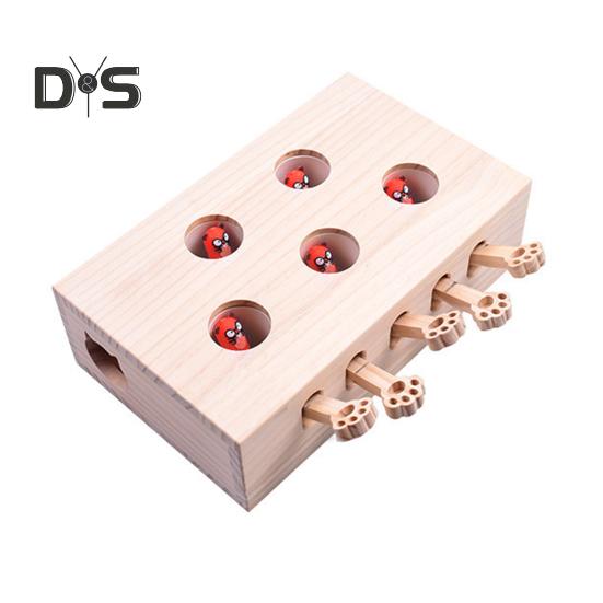 Whack-a-Mole-Katzenspielzeug, 3-in-1-Kratzkarton, interaktives Katzenkratzbrett mit Whack-a-Mole-Spielzeug für Hauskatzen