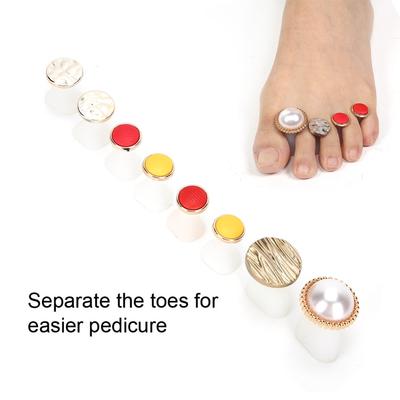 8pcs Gel Soft Silicone Pedicure Toe Separator  Pedicure Care