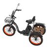 Cheevalry CF750 Freight Electric Tricycle 750W Motor 48V20AH Battery 20 Inch Freight Tires 130KG Load 25KM/H Speed Folding  E-Bike