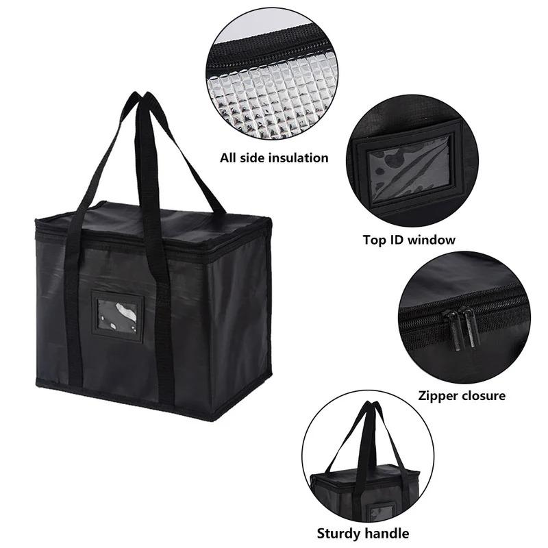 Borsa Termica Isolata per Frigo Porta Bevande Grande Borse Refrigerate Pranzo Fresco Cibo Porta Pranzo Zip Picnic Carta Stagnola Cibo cestino da pranzo