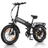 Varun S20-2 Adult City Folding EBike With Dual Disc Brake 20*4 Inch Tires Outdoor Electirc Bicycle 48V13Ah Battery 500W Motor Electric Bike