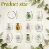 Mini Glass Bottle Flower Vase Fridge Magnets Big Small Sizes For Home Kitchen Diy Decoration Ornaments