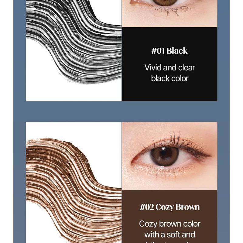 COSNORI - Perfect Setting Mascara Waterproof Long & Curl - 5 Colors