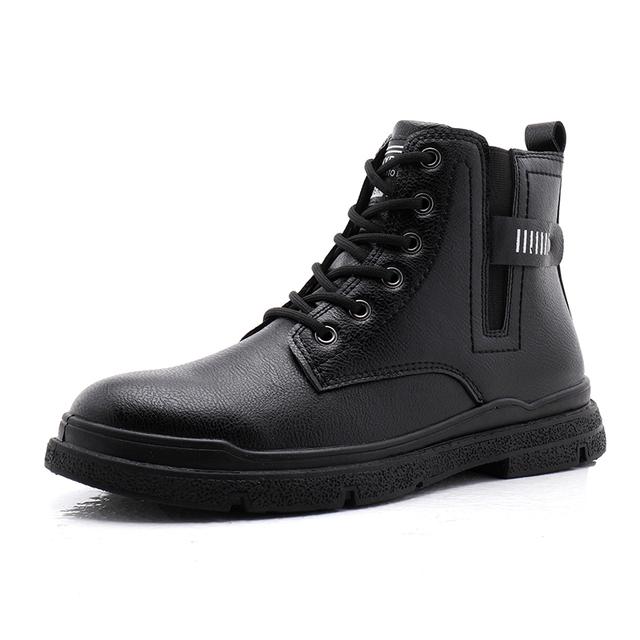 

Мужские зимние ботинки, модные кроссовки из искусственной кожи, повседневные мужские ботильоны, мужские зимние ботинки, зимние оксфорды, пустынные туфли, мужские ботинки 41 чёрный