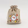 6pcs Festive Christmas Gift Bags - 6 Assorted Colors, Elastic Drawstring Closure, Ideal for Holiday Party Decorations