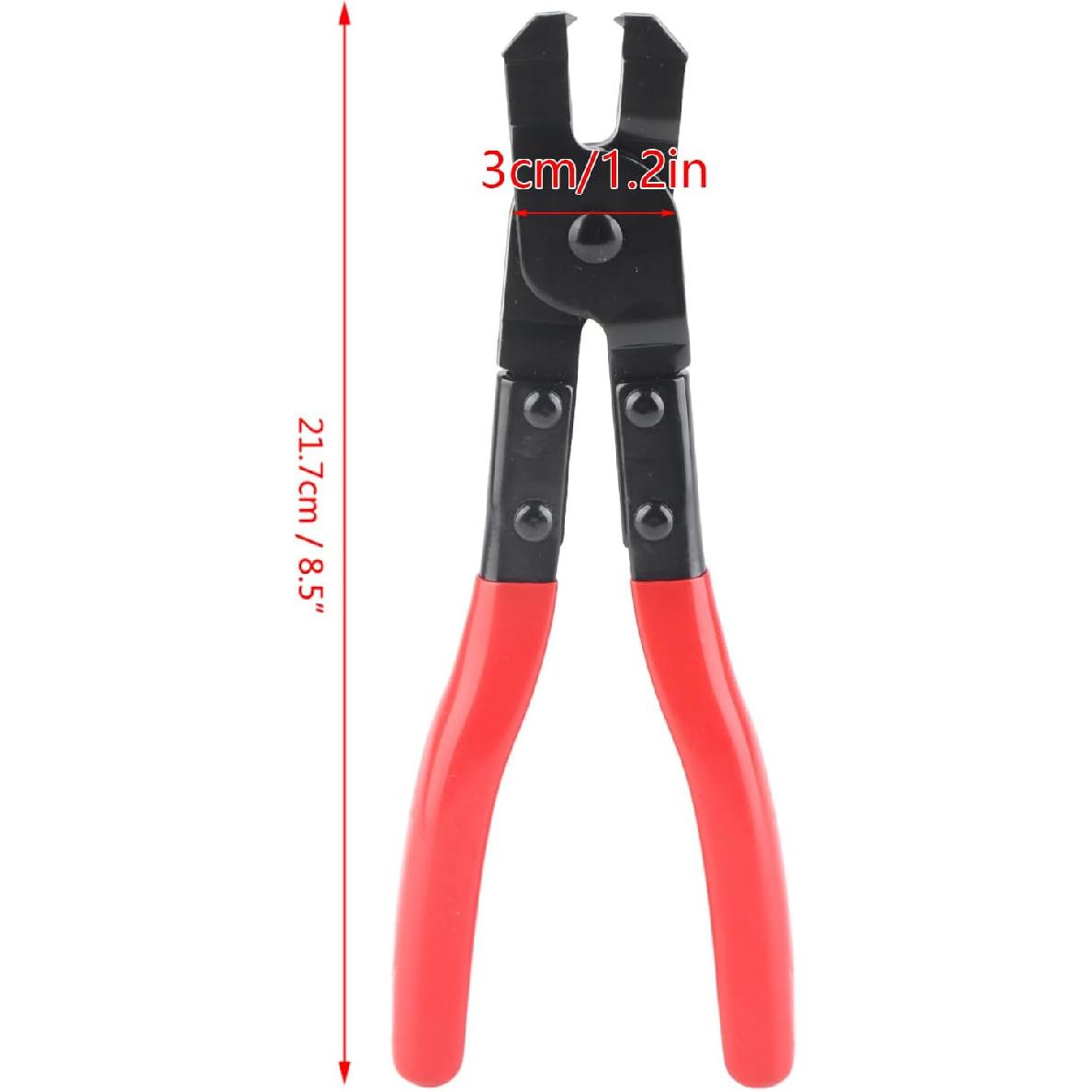 CV Boot Clamp Plier, Ear Type Clamp Plier for CVJ Boot Clamps Precision Compression Joint Tool Carbon Steel Anti Rust Durable Grip Design for CV Axle