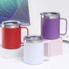 Double-layer Handle Mug 12oz/14oz Mini Vacuum Cup Portable Insulated Water Bottle Milk