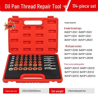 Car Oil Pan Drain Plug Thread Repair Kit