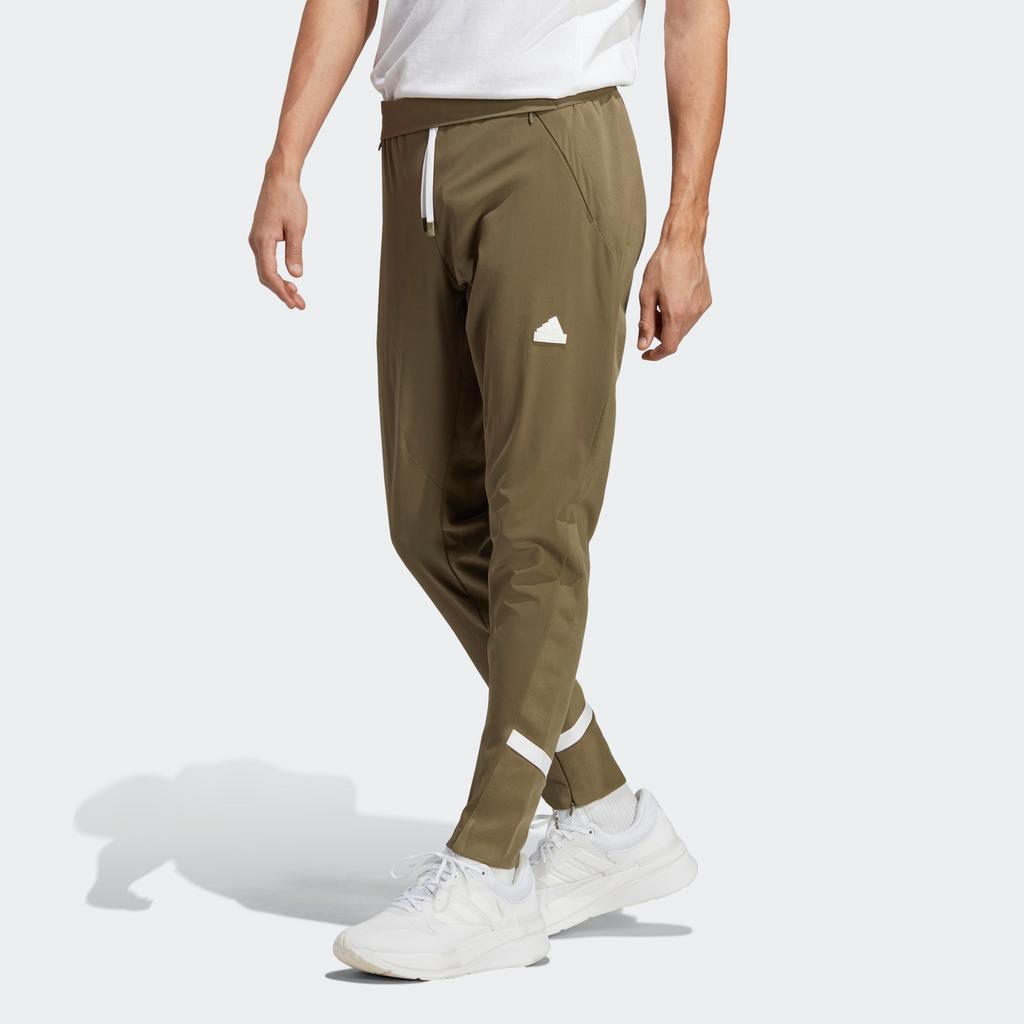 adidas Designed 4 Gameday Pants Solid Color Slim Fit Joggers Men Pants Rock-Olive-Green IC8018