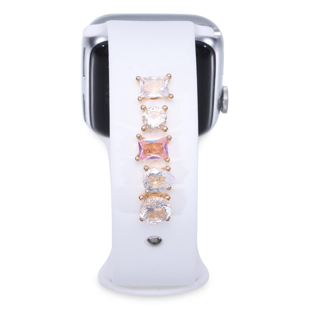 Kreativní diamantové nehty řemínek doplňky náramek přívěsky ozdoba k hodinkovému pásku ozdobný kroužek