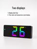 LED Large Display Bedside Alarm Clock - Simple, Stylish, Colorful Screen
