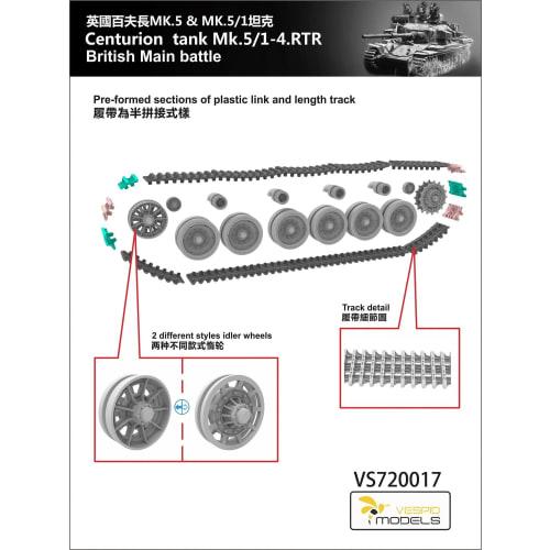 Vespid Model 1/72 Centurion Mk.5/1-4 Royal Tank Regiment Plastic Model VPM720017