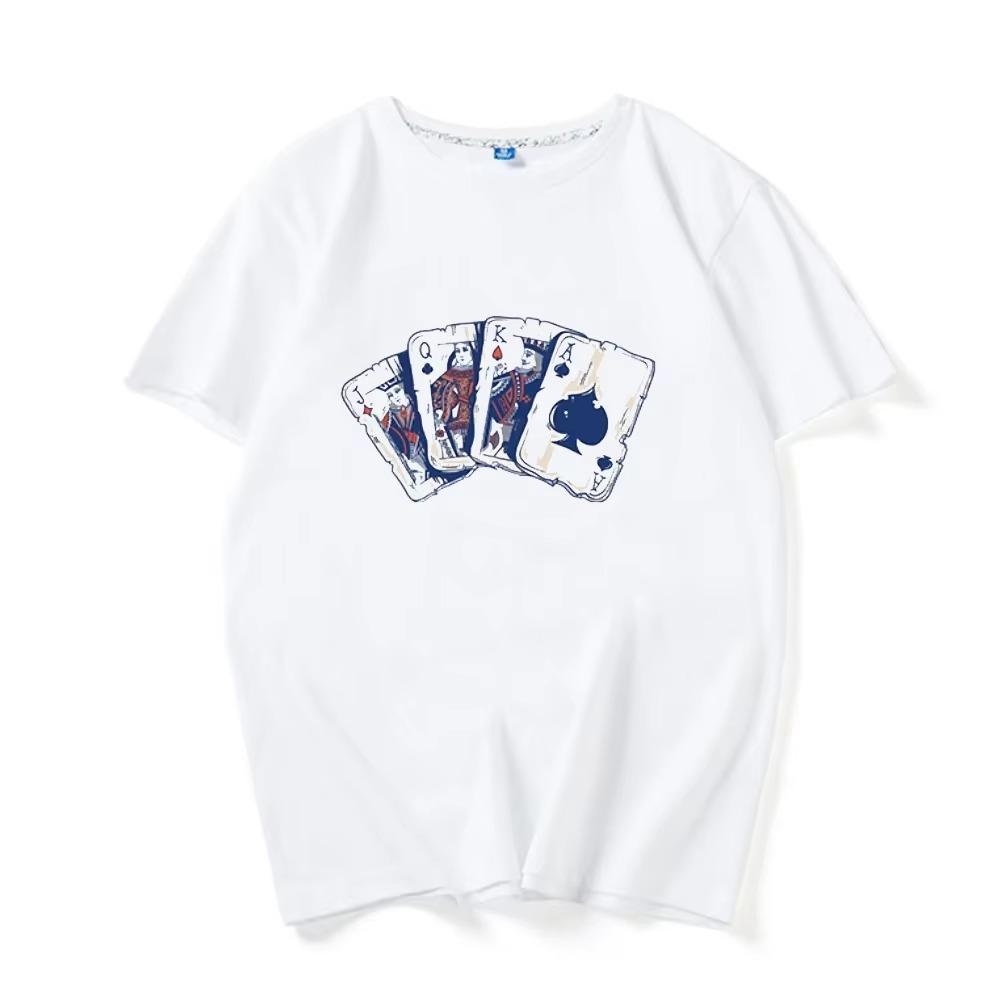 Men's and Women's Short-sleeved T-shirts Summer Fashion Printing Brand Luxury Cotton Tops Casual Pattern Printing Loose T-shirts