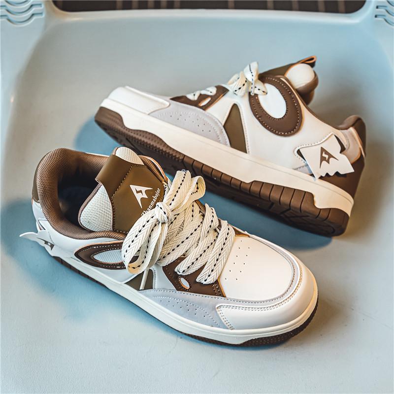 

Men s shoes 2025 new spring versatile sports casual little white board shoes youth niche inner height increase dad tide shoes 44