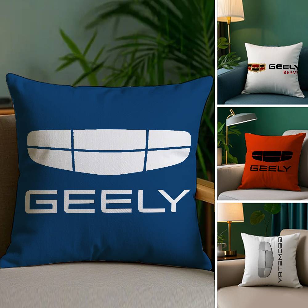 GEELY Pillow Case Sofa and Living Room Decorative Cushion Covers Dust-proof and Mite-proof Invisible Zipper