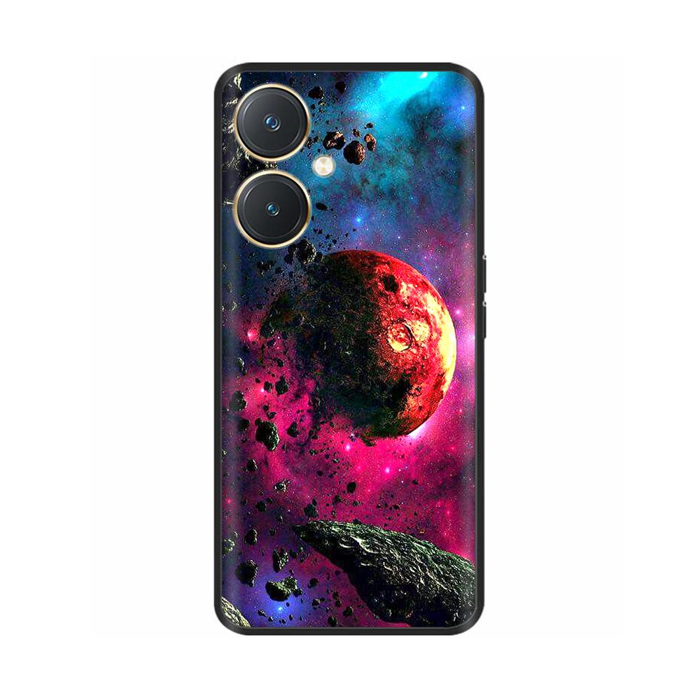 For Vivo Y27 Case Black Cover Skull Wolf Silicone Soft Back Cases For Vivo Y27 5G Phone Case VivoY27 Y 27 2023 Protective Shell