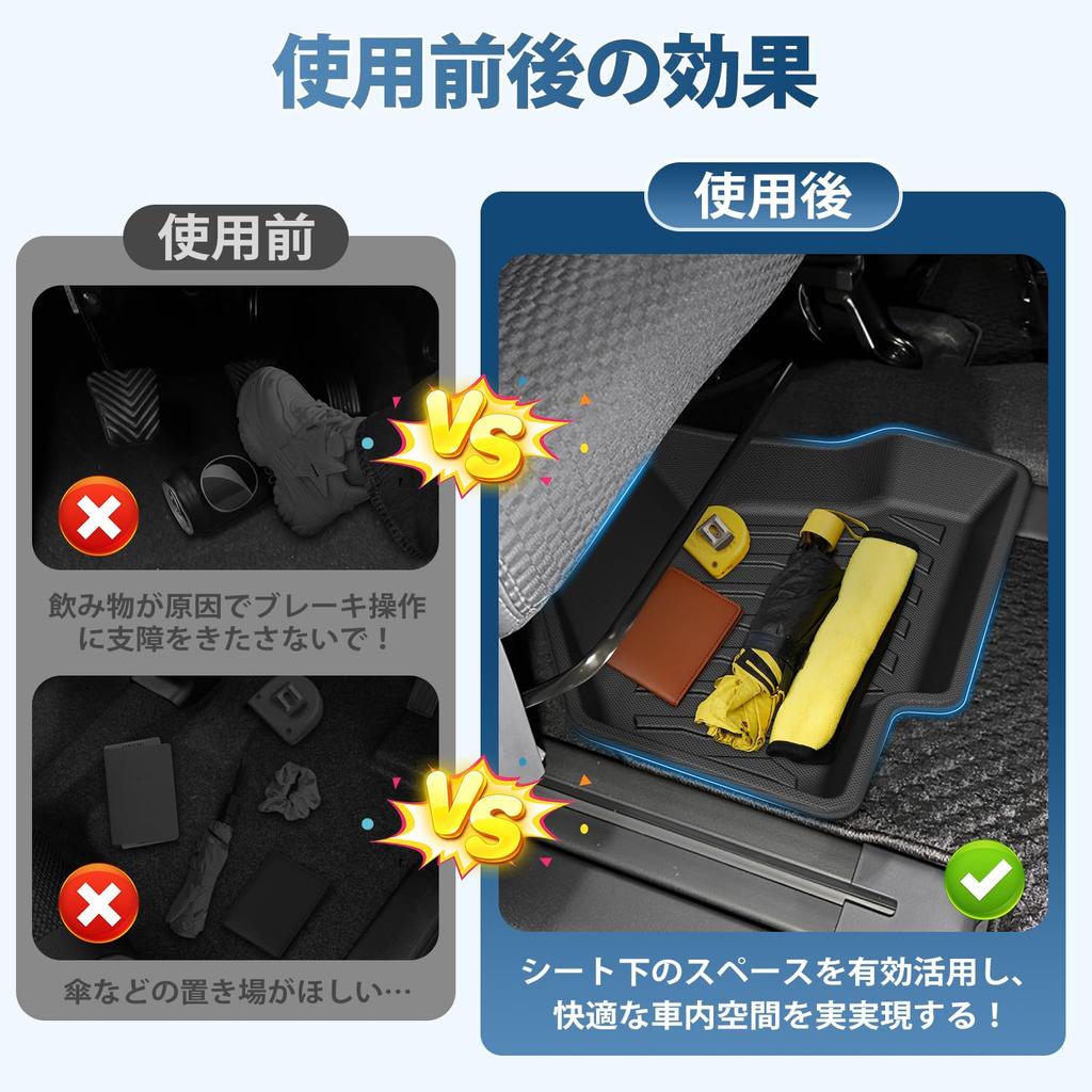 Kotesoto Suzuki Neuer Spacia Stauraum Spacia Custom Sitz Stauraum Ablage für diverses Kleinteile Tan TPE Auto Gepäck Custom Parts Stück