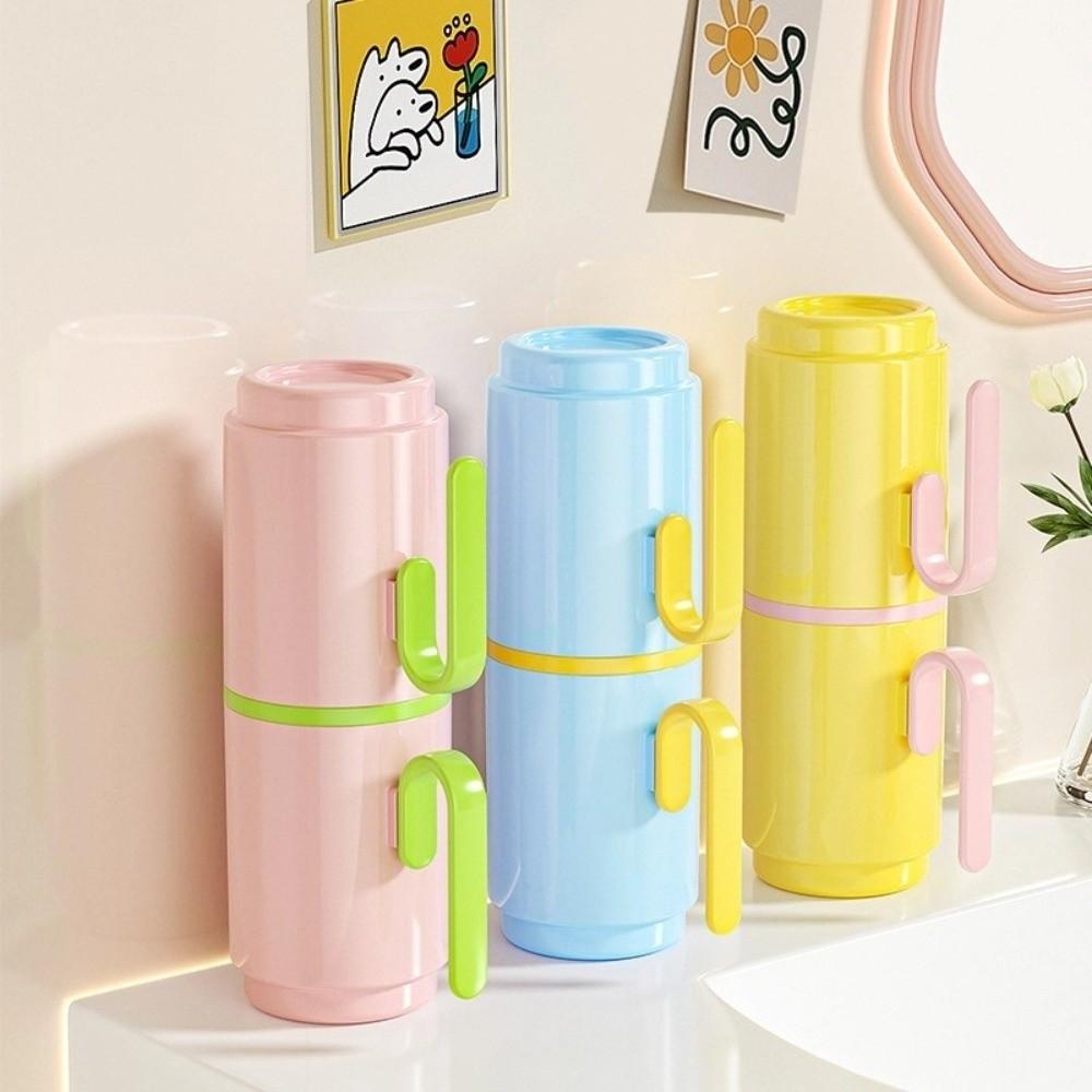 2-in-1 Mouthwash Cup Portable Wash Cup Toothpaste Bracket Toilet Cup  Student