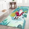 Christmas Santa Claus Snowman Kitchen Hallway Balcony Runners Rugs New Year 2024 Christmas Decorations Bedroom Entrance Doormat