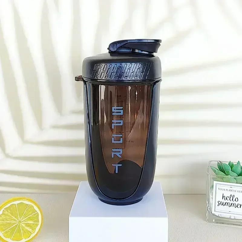 590ML Shaker Bottle Plastic Durable Stirring Ball Fast Mix Leakproof Protein Powder Gym Bodybuilding protein Milkshake gift mug