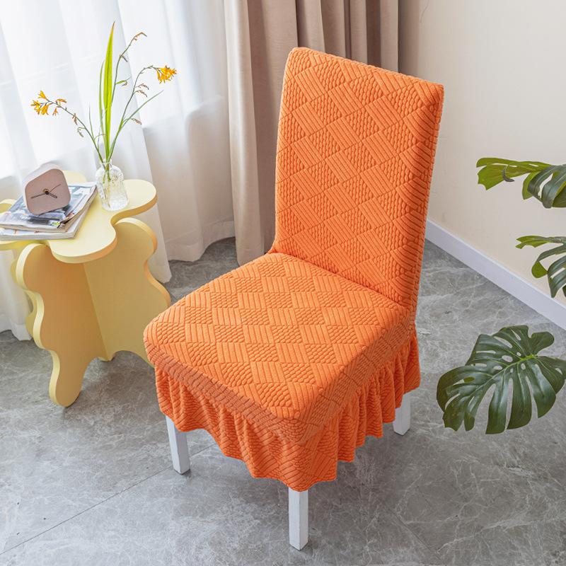 Household Chair Cover Cushion Backrest Integrated Dining Chair Cover Universal Bench Cover Seat Cover Elastic Dining Table Chair Cover