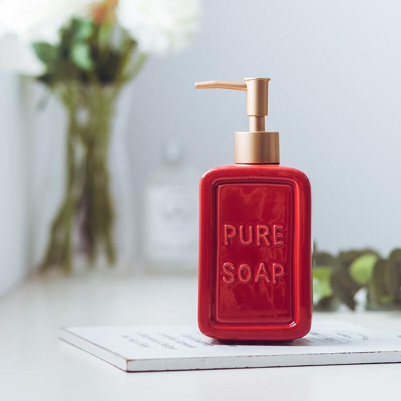OIMG Embossed Ceramic Dispenser Bottle