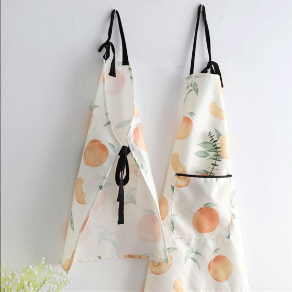 

Oil-proof Cooking Apron Waterproof Chef Work Uniform Work Clothes Kitchen Apron Woman/Man S-Pineapple