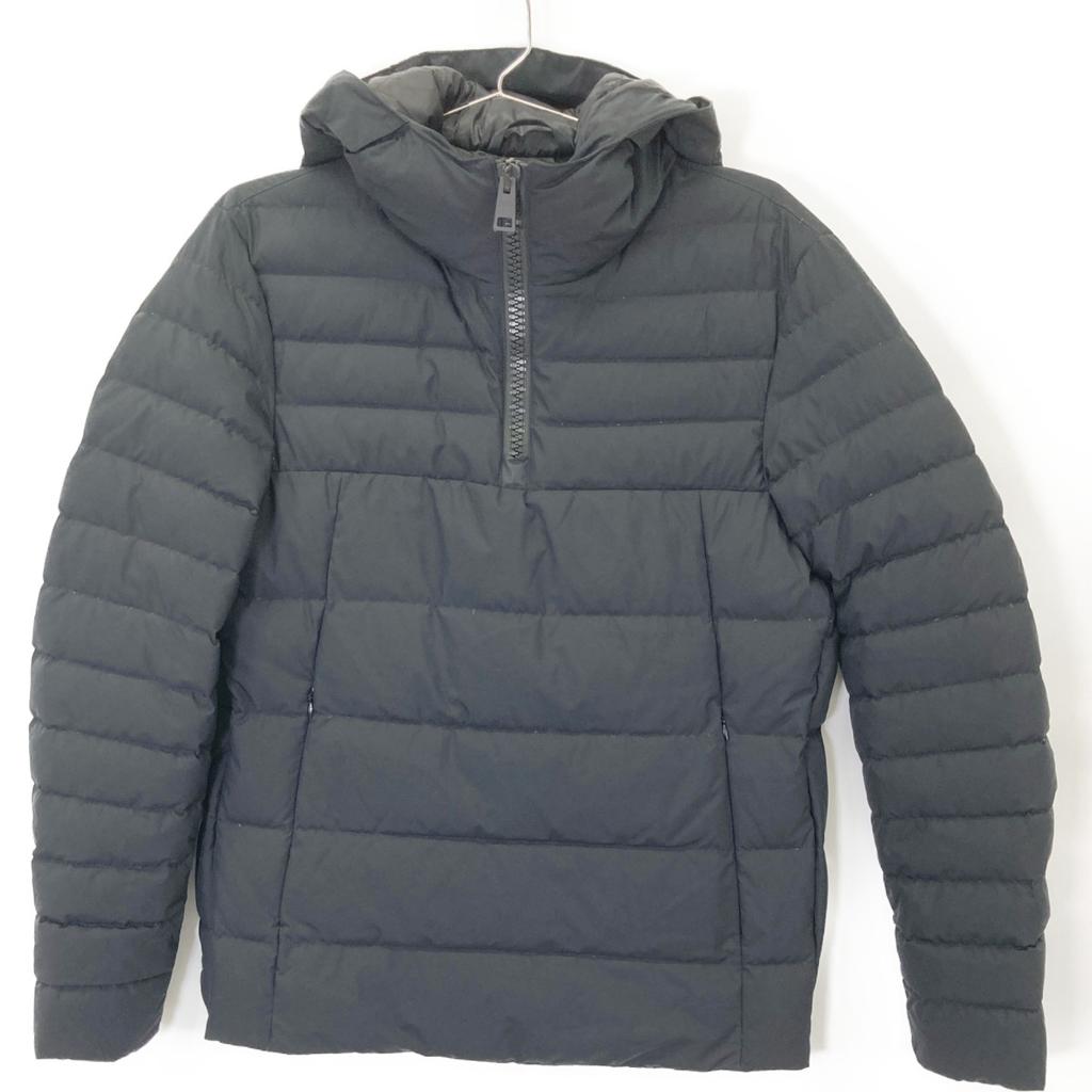 HERNO PI045UL Black Laminar Half Zip Down Jacket Jacket 46 blackUsed