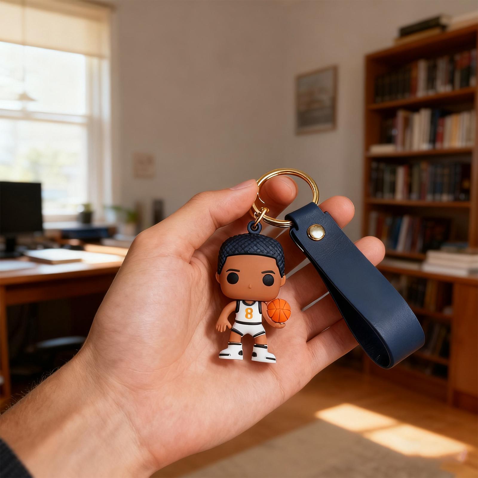 

Eccentric Transparent Acrylic Pendant Dark Keychain, Creative Gift, Backpack Decoration Accessory One Size белый