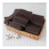GamachaTowel Face Towels in 22 Colors [Brown Set of 10] Thin towels that are easy to use for wiping hands in the kitchen and bathroom, 100% cotton,