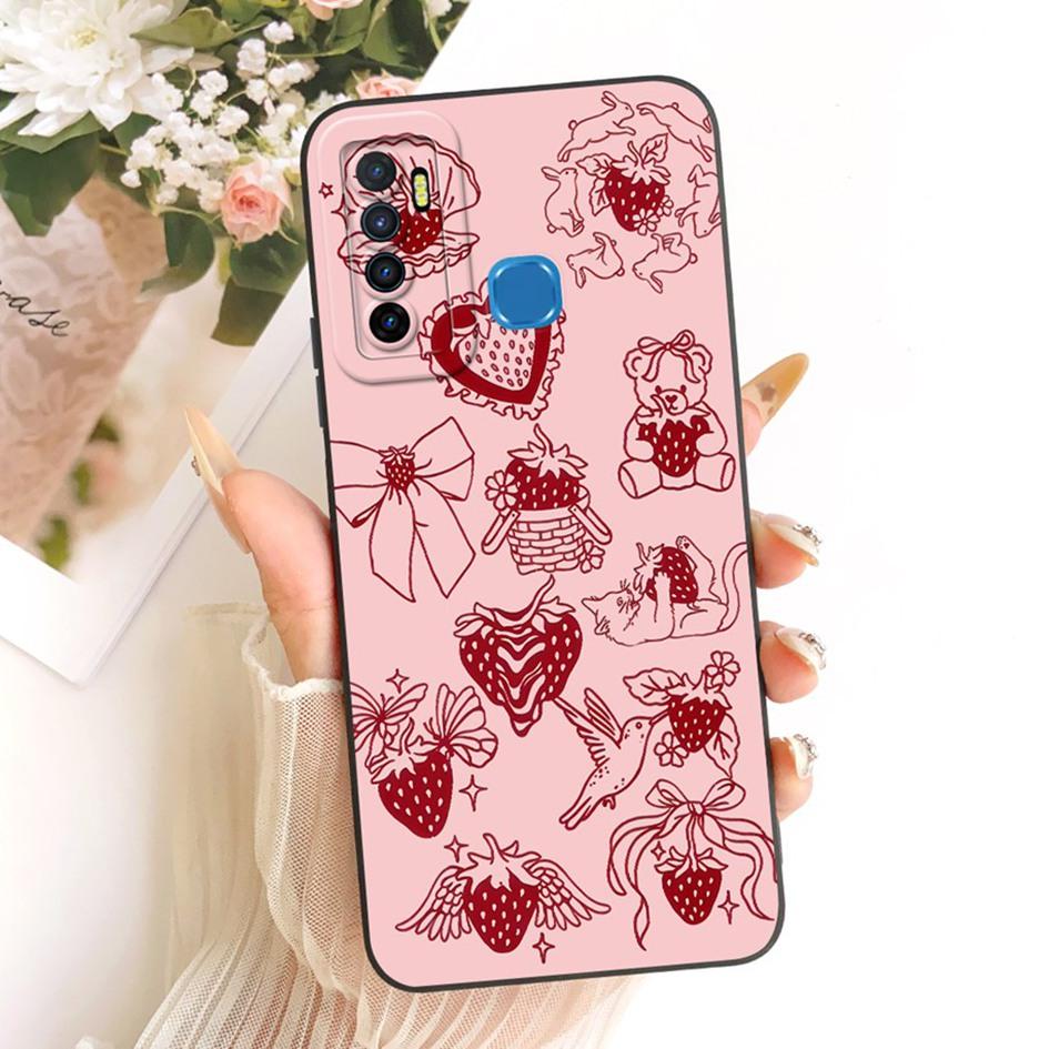 For Infinix Note 7 Lite Case X656 Popular Floral TPU Cover Soft Silicone Phone Cases For Infinix Hot 9 Pro Funda Hot9 Play Shell Infinix Hot 9