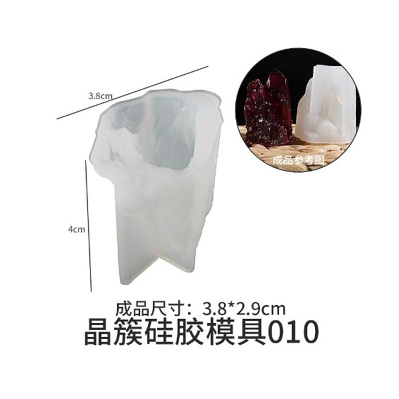 Diy Epoxy Crystal Cluster Mould 18 Styles Ice Cluster Ornament Rockery Crystal Stone Ice Crystal Pillar Candle Mould