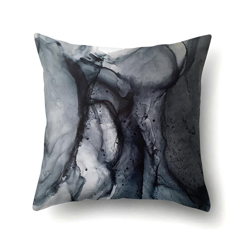 Nordic Modern Abstract Ins Style Polyester Pillow Case Car Decoration Home Printed Waist Cushion Pillow Case