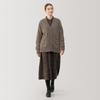 MUJI Wool Blend Boucle Cardigan BA1PNA4A Dark Mocha Brown L Women's V-Neck Women's Women's