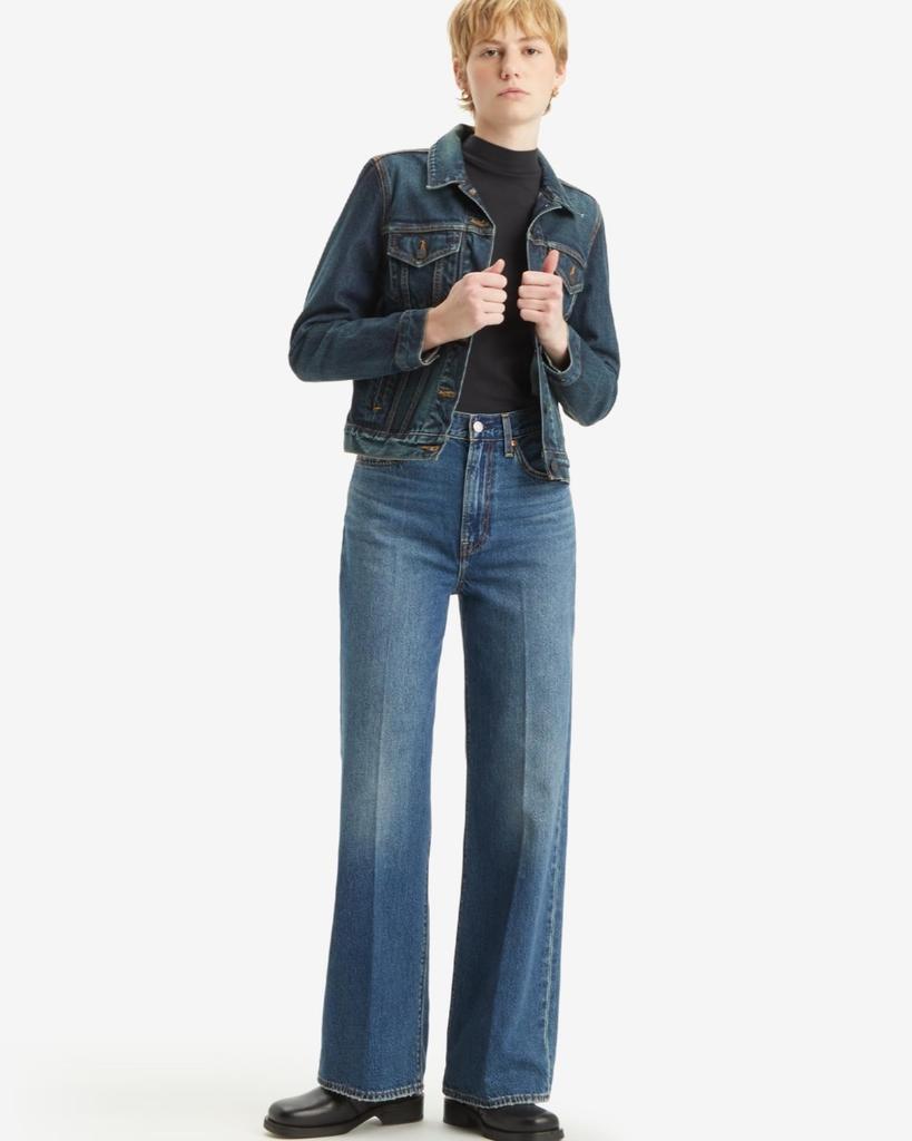 Levi's RIBCAGE High Rise Wide Leg Jeans Women's A6081-0012 US W27 L30