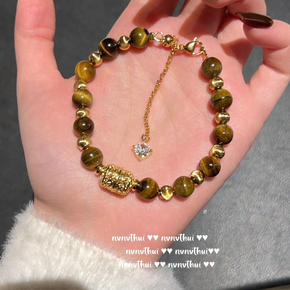 Blogger Mm Recommends Five Beauty Rad Tiger Eye Stone Bracelet, Life Four Beauty Gourd Bracelet Pixiu Diamond Pestle Necklace