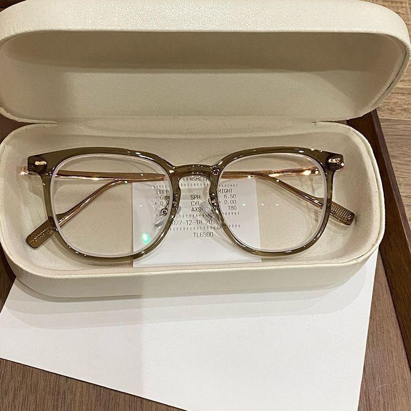 Fashion Anti Blue Light Glasses Round Frame Blue Light Blocking Eyewear Unisex Retro Light Ultra-Light Lenses Glasses Eyeglasses