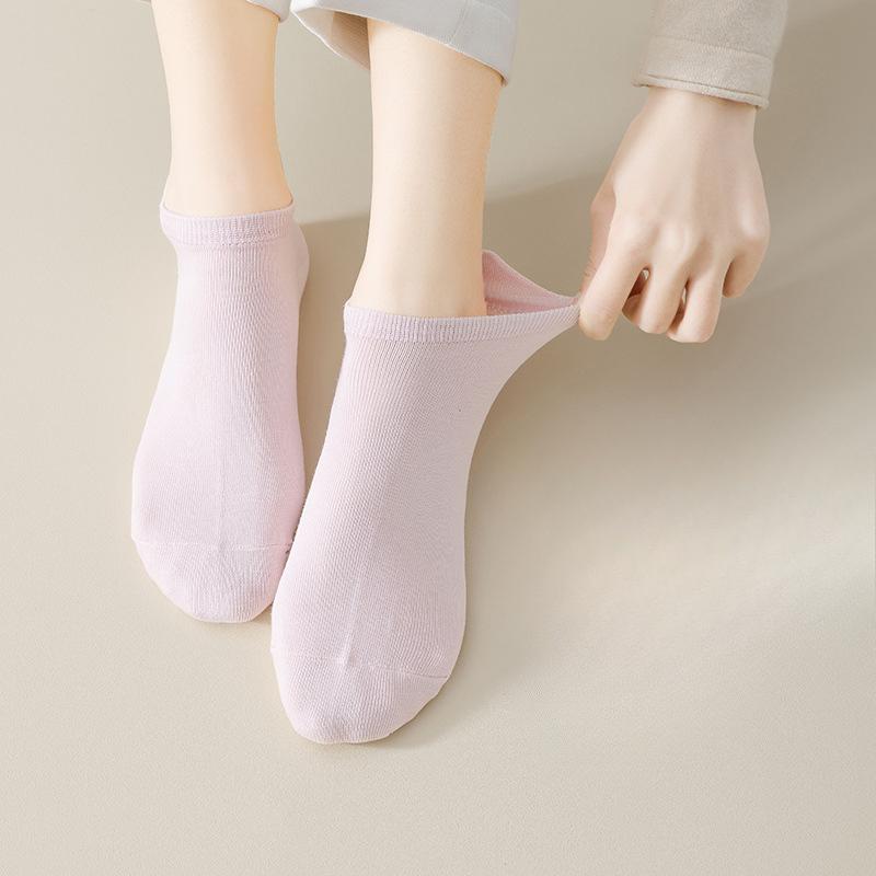 Bootssocken, die nicht abrutschen, und Damen-Sommersocken aus reiner Baumwolle, dünne, tief ausgeschnittene, nahtlose kurze Socken für Damen