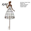 Elegante weibliche Silhouette Pflanzenstütze Vintage Dame Gartengitter Rankhilfe, Rustikales Metall für Kletterpflanzen Botanische Dekoration Außenbereiche Ranken Und Blumen,