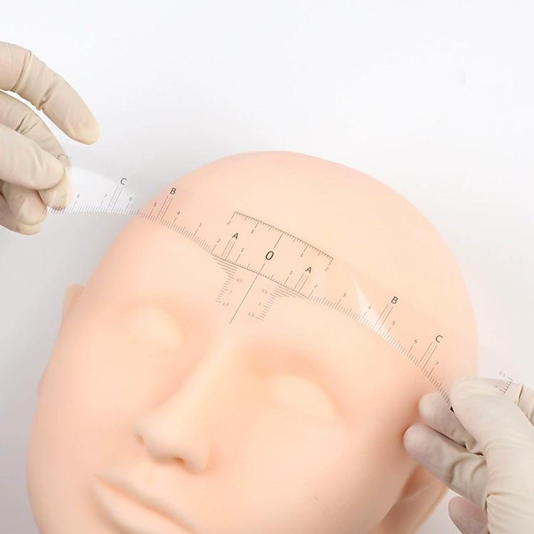 Brow Mapping Ruler 100pcs/pack Permanent Makeup Academy Kit Disposable Transparent Sticker Microblading PMU Eyebrows