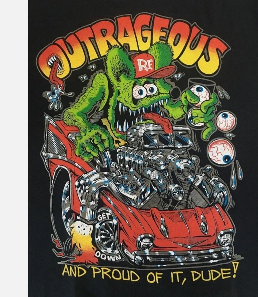 Ed Roth Rat Fink Race Funny Cotton Black S-2345XL Unisex T-Shirt Unisex T-Shirt L