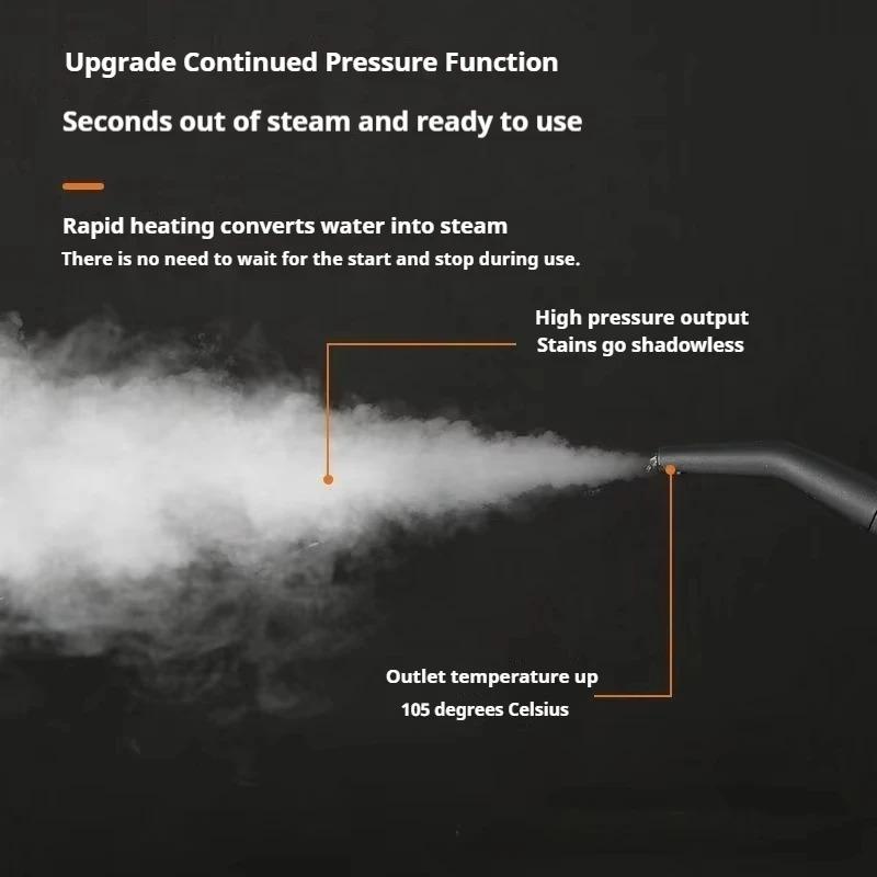 High Temperature Steam Cleaner for Kitchen Hood And Car Sterilization 220V EU Plug Air Conditioning Home Steaming Cleaner